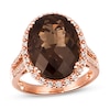Thumbnail Image 0 of Le Vian Chocolate Quartz Ring 1/2 ct tw Diamonds 14K Strawberry Gold