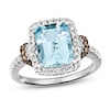 Thumbnail Image 0 of Le Vian Aquamarine Ring 1/2 ct tw Diamonds 14K Vanilla Gold