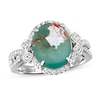 Thumbnail Image 1 of Le Vian Aquaprase & White Topaz Ring 14K Vanilla Gold