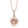 Thumbnail Image 0 of Le Vian Morganite Necklace 1/10 ct tw Diamonds 14K Strawberry Gold