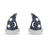 Thumbnail Image 1 of Disney Treasures Fantasia Blue Sapphire Earrings 1/20 ct tw Diamonds Sterling Silver