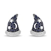 Thumbnail Image 1 of Disney Treasures Fantasia Blue Sapphire Earrings 1/20 ct tw Diamonds Sterling Silver