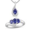 Thumbnail Image 1 of Tanzanite Boxed Set Sterling Silver - Size 7