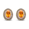 Thumbnail Image 1 of Le Vian Citrine Earrings 1/2 ct tw Diamonds 14K Strawberry Gold