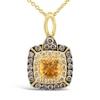 Thumbnail Image 1 of Le Vian Citrine Necklace 5/8 ct tw Diamonds 14K Honey Gold 18&quot;