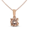 Thumbnail Image 1 of Morganite Necklace 10K Rose Gold 18&quot;
