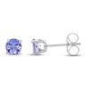 Thumbnail Image 1 of Tanzanite Round Stud Earrings 10K White Gold