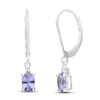 Thumbnail Image 0 of Tanzanite & Diamond Drop Earrings 1/20 ct tw 10K White Gold