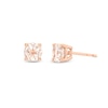 Morganite Stud Earrings 10K Rose Gold