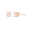 Thumbnail Image 1 of Morganite Stud Earrings 10K Rose Gold