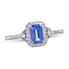 Thumbnail Image 1 of Tanzanite Ring 1/4 ct tw Diamonds 10K White Gold