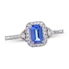 Thumbnail Image 0 of Tanzanite Ring 1/4 ct tw Diamonds 10K White Gold