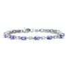 Thumbnail Image 0 of Tanzanite & White Sapphire Fashion Bracelet Sterling Silver