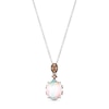 Thumbnail Image 1 of Le Vian Opal Necklace 1/4 ct tw Diamonds 14K Vanilla Gold 18&quot;