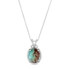 Thumbnail Image 1 of Le Vian Aquaprase & White Topaz Necklace 14K Vanilla Gold