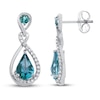 Thumbnail Image 0 of Oceanic Blue Topaz & White Topaz Earrings Sterling Silver