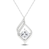 Thumbnail Image 1 of White Topaz Necklace Sterling Silver 18&quot;