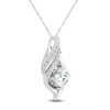 Thumbnail Image 2 of White Topaz Necklace Sterling Silver 18&quot;