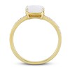 Thumbnail Image 3 of Opal & Diamond Accent Ring 10K Yellow Gold