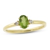 Thumbnail Image 1 of Peridot & Diamond Ring 1/20 ct tw 10K Yellow Gold