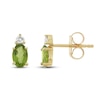 Thumbnail Image 0 of Peridot & Diamond Earrings 1/20 ct tw 10K Yellow Gold