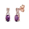 Thumbnail Image 0 of Amethyst & Diamond Earrings 1/15 ct tw 10K Rose Gold