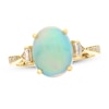 Opal & Diamond Ring 1/4 ct tw 10K Yellow Gold