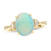 Thumbnail Image 1 of Opal & Diamond Ring 1/4 ct tw 10K Yellow Gold