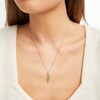 Thumbnail Image 3 of Peridot & Diamond Necklace 10K White Gold 18&quot;