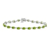 Thumbnail Image 0 of Peridot Bracelet Oval-cut Sterling Silver