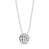 Thumbnail Image 3 of London Blue Topaz Solitaire Necklace Round-cut Sterling Silver 18"
