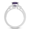 Thumbnail Image 3 of Amethyst & White Topaz Ring Sterling Silver