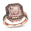 Thumbnail Image 1 of Le Vian Morganite RIng 1-1/6 ct tw Diamonds 14K Strawberry Gold