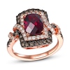 Le Vian Rhodolite Ring 1 ct tw Diamonds 14K Strawberry Gold