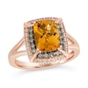 Thumbnail Image 0 of Le Vian Citrine Ring 1/4 ct tw Diamonds 14K Strawberry Gold