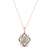 Thumbnail Image 0 of Le Vian Aquaprase & Diamond Necklace 1/5 ct tw 14K Strawberry Gold 18"