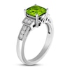 Thumbnail Image 4 of Peridot & White Topaz Ring Sterling Silver