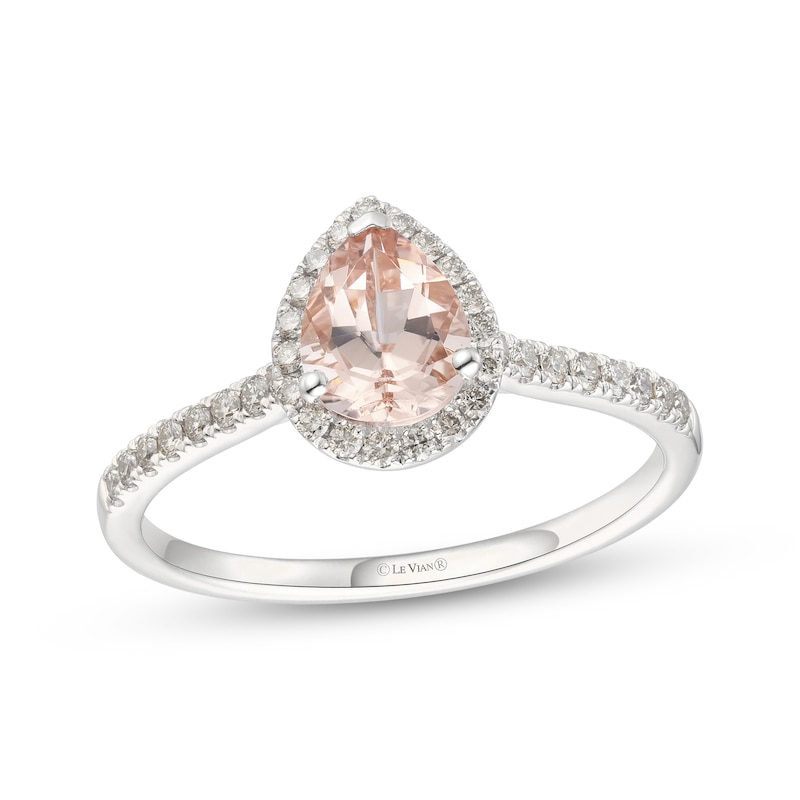 Main Image 1 of Le Vian Morganite Ring 1/3 ct tw Diamonds 14K Vanilla Gold