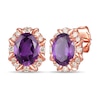 Thumbnail Image 0 of Le Vian Amethyst Earrings 1/5 ct tw Diamonds 14K Strawberry Gold
