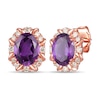 Thumbnail Image 1 of Le Vian Amethyst Earrings 1/5 ct tw Diamonds 14K Strawberry Gold