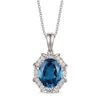 Thumbnail Image 1 of Le Vian Topaz Necklace 1/8 ct tw Diamonds 14K Vanilla Gold 18&quot;
