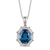 Thumbnail Image 0 of Le Vian Topaz Necklace 1/8 ct tw Diamonds 14K Vanilla Gold® 18"