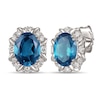 Thumbnail Image 1 of Le Vian Topaz Earrings 1/5 ct tw Diamonds 14K Vanilla Gold