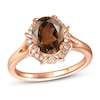 Le Vian Quartz Ring 1/8 ct tw Diamonds 14K Strawberry Gold