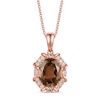 Thumbnail Image 0 of Le Vian Quartz Necklace 1/8 ct tw Diamonds 14K Strawberry Gold 18"