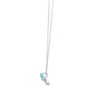 Thumbnail Image 2 of Le Vian Blue Topaz Butterfly Necklace 1/10 ct tw Diamonds 14K Vanilla Gold 18&quot;