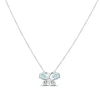 Thumbnail Image 3 of Le Vian Blue Topaz Butterfly Necklace 1/10 ct tw Diamonds 14K Vanilla Gold 18&quot;