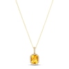 Thumbnail Image 1 of Le Vian Citrine Necklace 1/6 ct tw Diamonds 14K Honey Gold 18&quot;