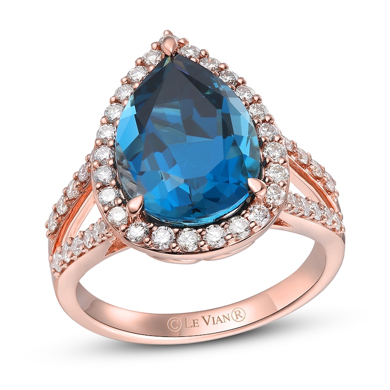 Main Image 1 of Le Vian Topaz Ring 7/8 ct tw Diamonds 14K Strawberry Gold