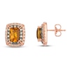 Thumbnail Image 1 of Le Vian Citrine Earrings 1/2 ct tw Diamonds 14K Strawberry Gold